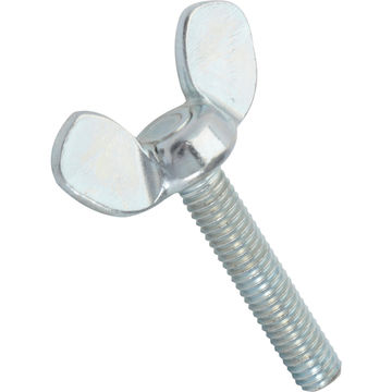 Wing nut machine screws zinc plated 6.0x25mm 6pc standers