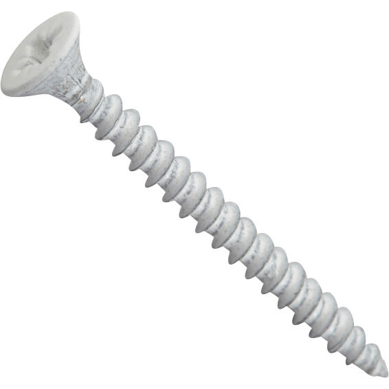 Screws white plated pozidriv2 4x40mm 10pc standers