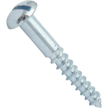Wood screws round slotted head 6x40mm standers