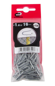 Fencing staples 1.6x16mm 100pc standers