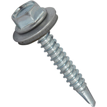 Roof screw cylindrical head aluminium 6pc standers