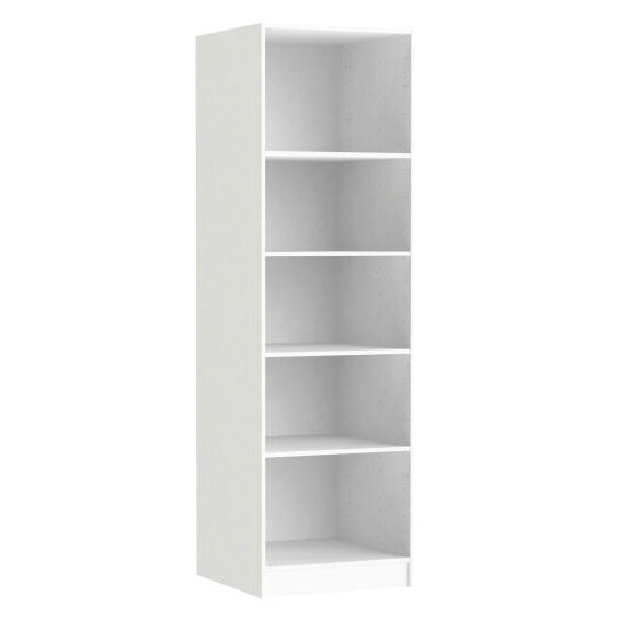 Space home cupboard with 4 shelves white h200xw60xd60cm