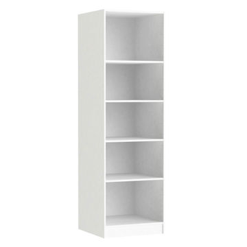 Space home cupboard with 4 shelves white h200xw60xd60cm