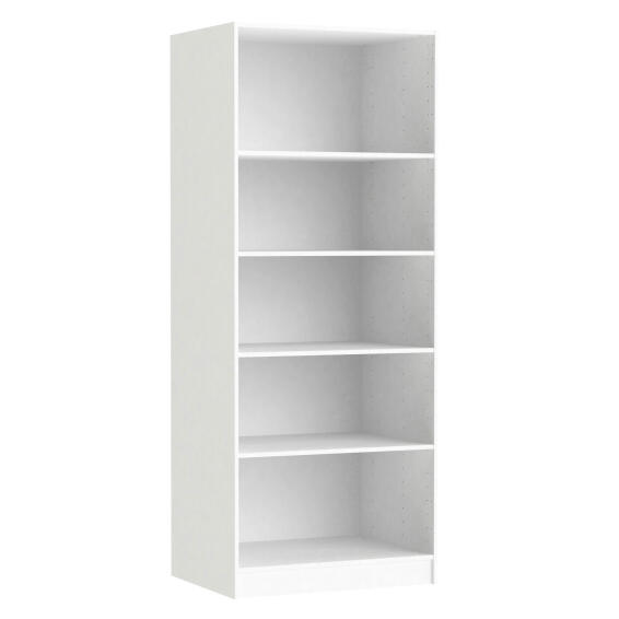 Space home cupboard with 4 shelves white h200xw80xd60cm