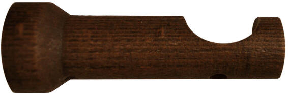 Inspire curtain rod brackets  32 diam open dark oak 80mm