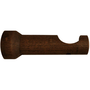 Inspire curtain rod brackets  32 diam open dark oak 80mm