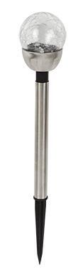 garden spike mini crackle ball solar light Eurolux 