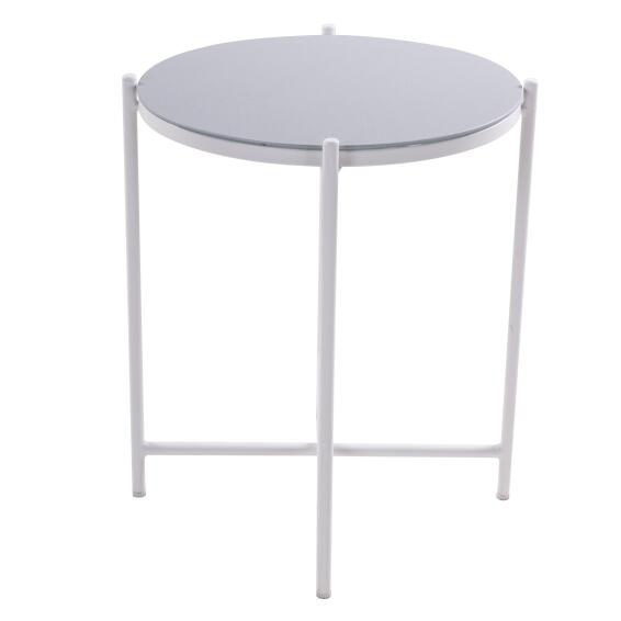 SIDE TABLE NATERIAL MOBIS STEEL WHITE