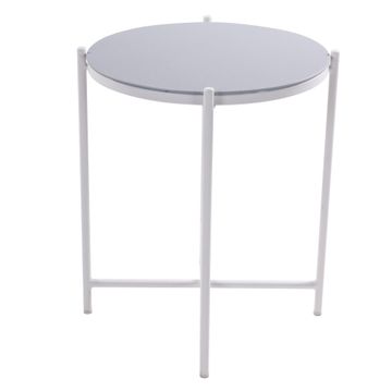 SIDE TABLE NATERIAL MOBIS STEEL WHITE