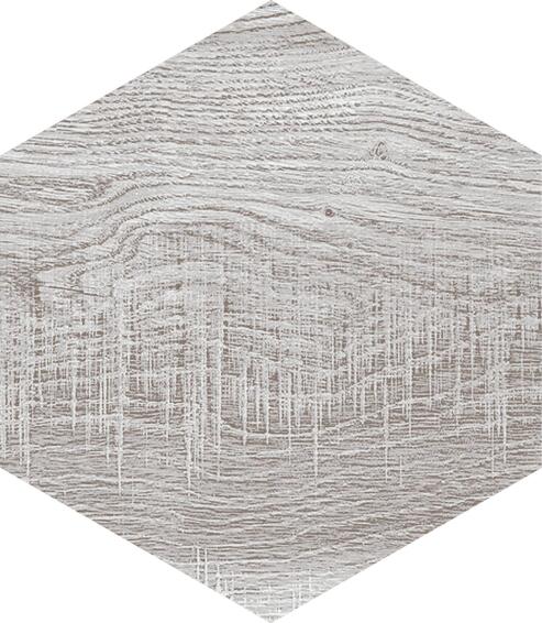 Hexagon Tile Ceramic Harlem Grey 220x250mm