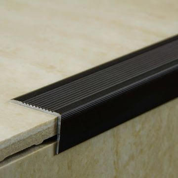 ALUMINIUM STAIR NOSING MATT BRONZE 250CM