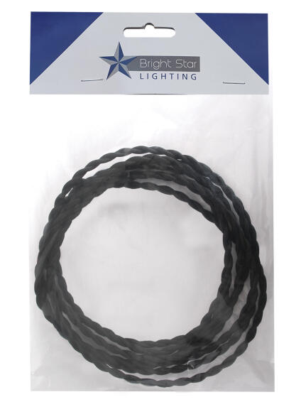 5M Pre-Pack Black Twisted 2 Core BRIGHTSTAR