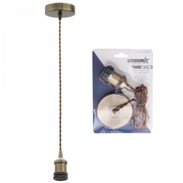 Pendant Cup & Cord Complete Antique BRIGHTSTAR