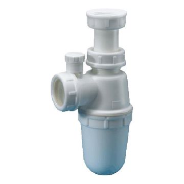 Dutton Du Bois Anti Vacuum Bottle trap 32mm to 40mm 1 1/4" x 40mm White