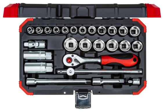 Gedore red 26pcs socket set 3 8 6-24mm
