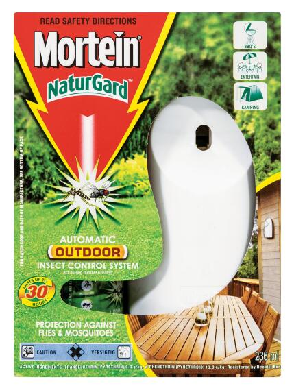 Outdoor insect dispenser naturgard dispenser outdoor MORTEIN 236ml