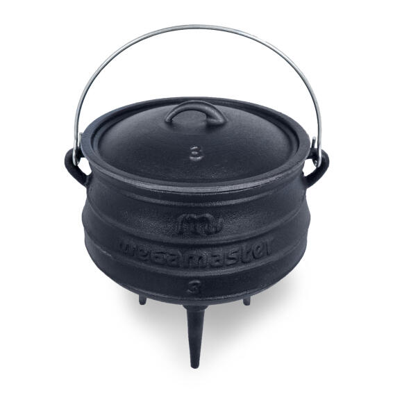 Bush Baby Quarter Sized Cast Iron Potjie Pot No. 1/4