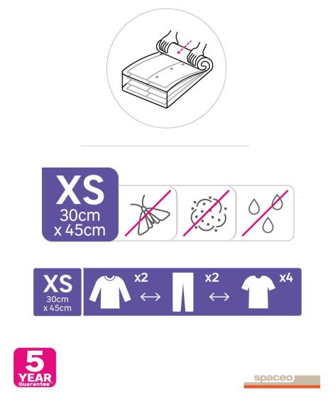 Spaceo Compression Bag Set Of 2 30x45cm