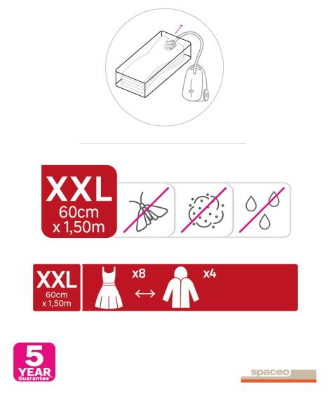 Spaceo Vacuum Bags Set Of 2 60x150cm