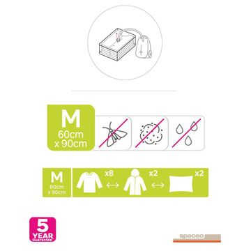 Spaceo Vacuum Bag Set Of 2 60x90cm