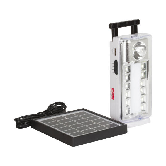 Emergency light LED rechargeable 5W EUROLUX includes solar panel