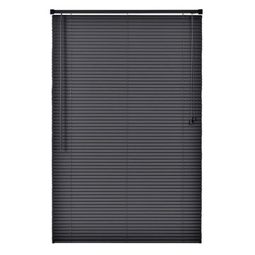 Pvc venetian blind brega black 25mm 100x155cm