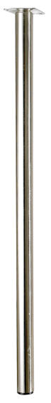 Furniture leg stainless steel look hettich