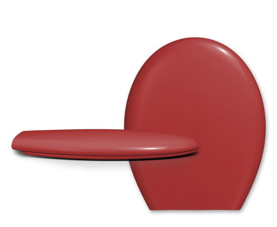 Toilet Seat PP 900gr Standard Shape Rio Red