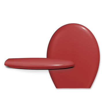 Toilet Seat PP 900gr Standard Shape Rio Red