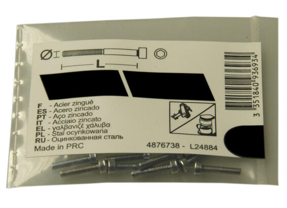 Socket screws zinc plated M3x10mm 10pc standers