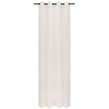 Eyelet plain voile curtain cream 230x250