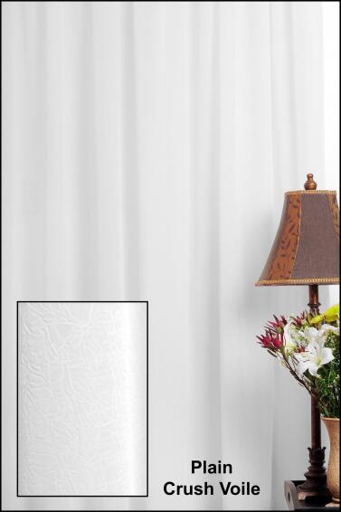 CURTAIN 2PK TAPED PLAIN VOILE 140X218