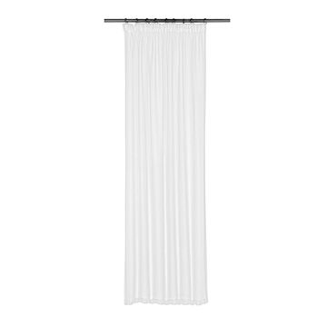Tape curtain plain voile 2pk white 140x218cm