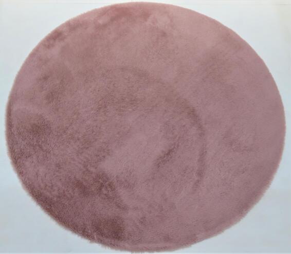 RUG ROUND SHEEP SKIN PINK 120CM