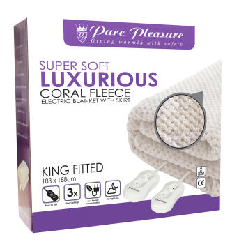 Electric Blanket PURE PLEASURE King Fitted Coral Fleece | LEROY MERLIN  South Africa