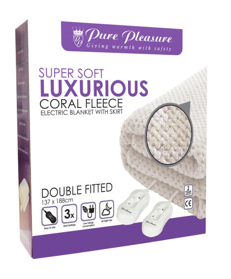 Pure pleasure double fitted electric blanket