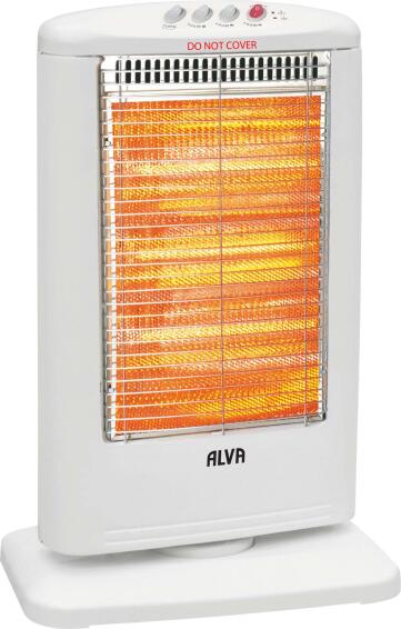 Alva Halogen Electric Heater White 1200W