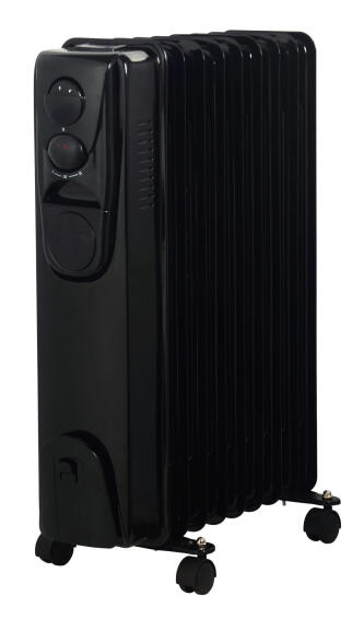 Alva 9Fin Oil Heater Black 2000W
