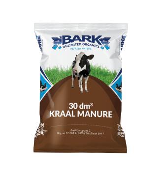 Kraal Manure, Soil Medium, BARK UNLIMITED, 30dm