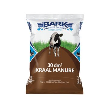 Kraal Manure, Soil Medium, BARK UNLIMITED, 30dm