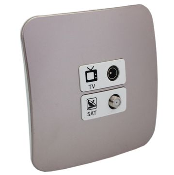 SOCKET TV & Satellite VETI 1 Champagne
