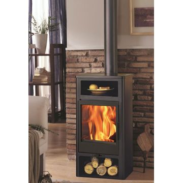 Fireplace Eco-design PANADERO Swan Double Steel Black