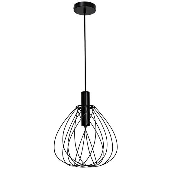 Inpsire Suspended Metal Pendant Light Matte Black E27 D32cm