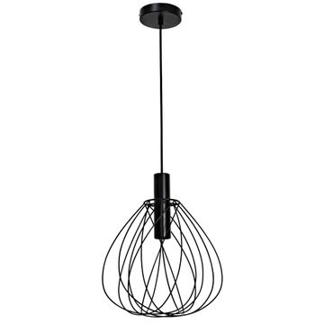 Inpsire Suspended Metal Pendant Light Matte Black E27 D32cm