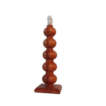 Lamp Factory Bubble Shaped Table Lamp Pine Wood 