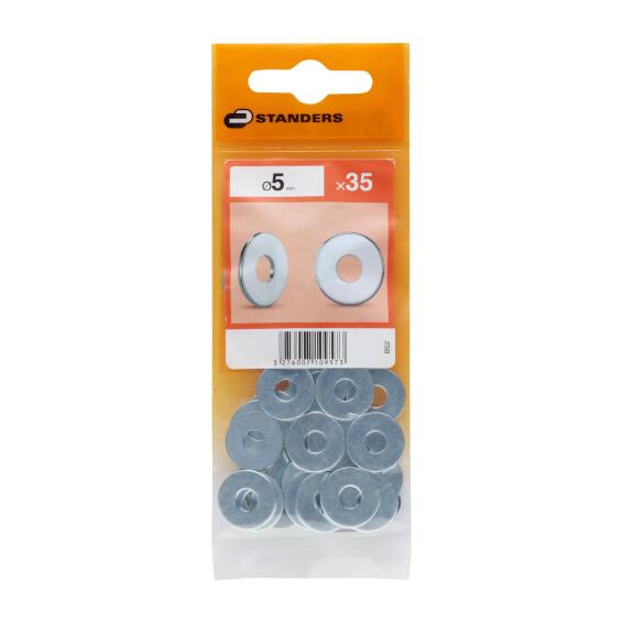 FLAT FENDER WASHER LARGE STEEL 5X 35P