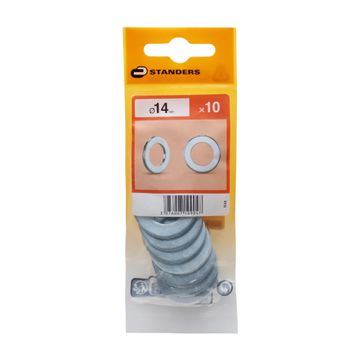 FLAT WASHER SMALL STEEL 14X 10P