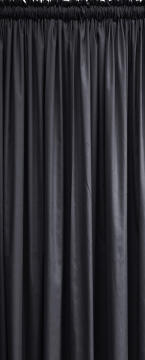 CURTAIN POLYCOTTON TAPED CHARC 230X218