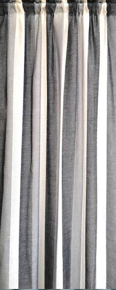 CURTAIN VINTAGE SHEER OCEAN TAPE 230X218
