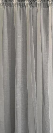 CURTAIN VINTAGE SHEER SMOKE TAPE 230X218